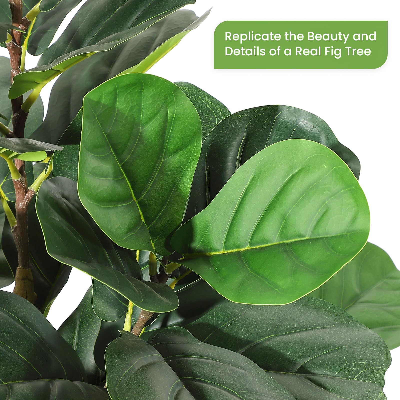 Artificial Fiddle Leaf Fig Tre - Rubber Plant Ficus ulasan dan harga