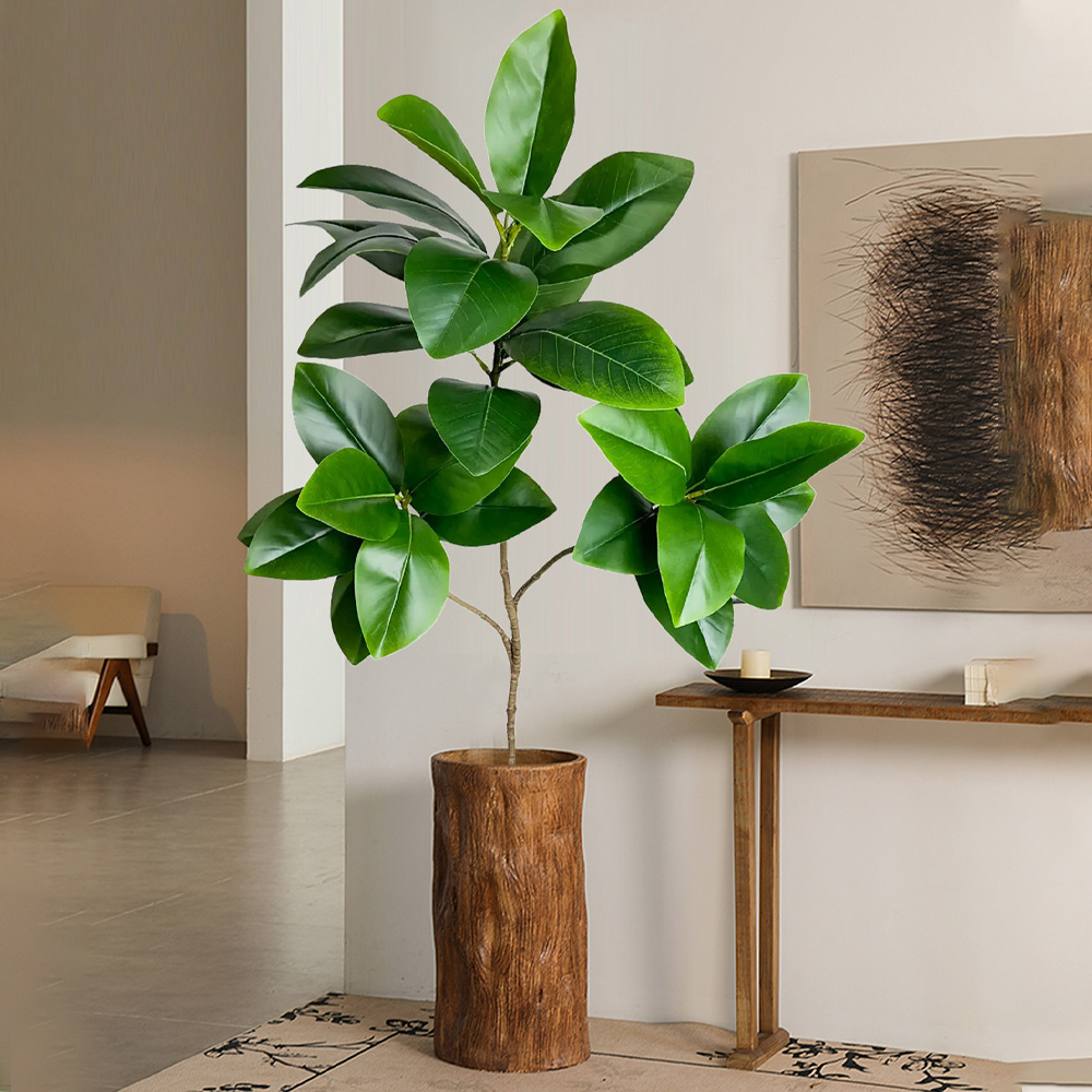 74-140cm Artificial Rubber Tre - Rubber Plant Ficus ulasan dan harga