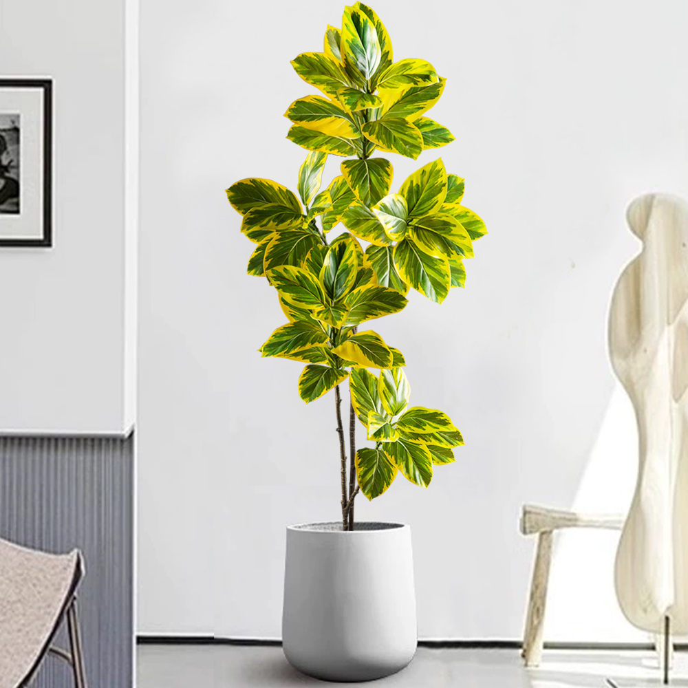 70-130cm Artificial Banyan Tre - Rubber Plant Ficus ulasan dan harga