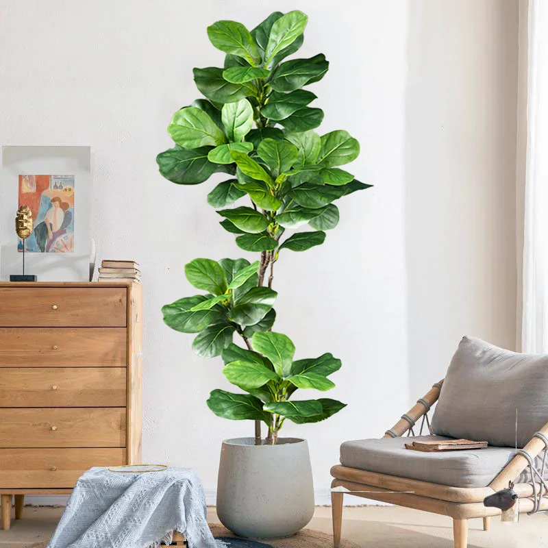 2-4.9FT Large Artificial Ficus - Rubber Plant Ficus ulasan dan harga