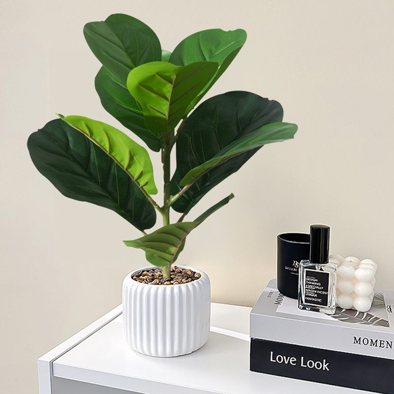 38cm Fake Ficus Tree Artificia - Rubber Plant Ficus ulasan dan harga