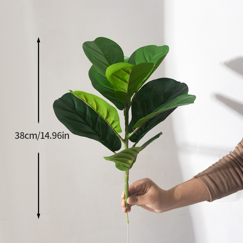 38cm Fake Ficus Tree Artificia - Rubber Plant Ficus ulasan dan harga